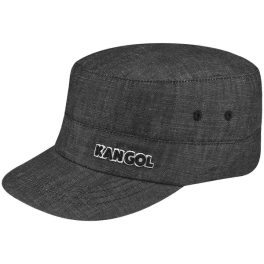 Kangol Denim Flexfit Army Cap Featuring a hidden pocket