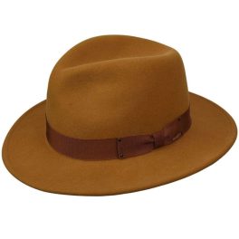 Bailey Curtis in Satchel Pinch Front Wool Felt Fedora