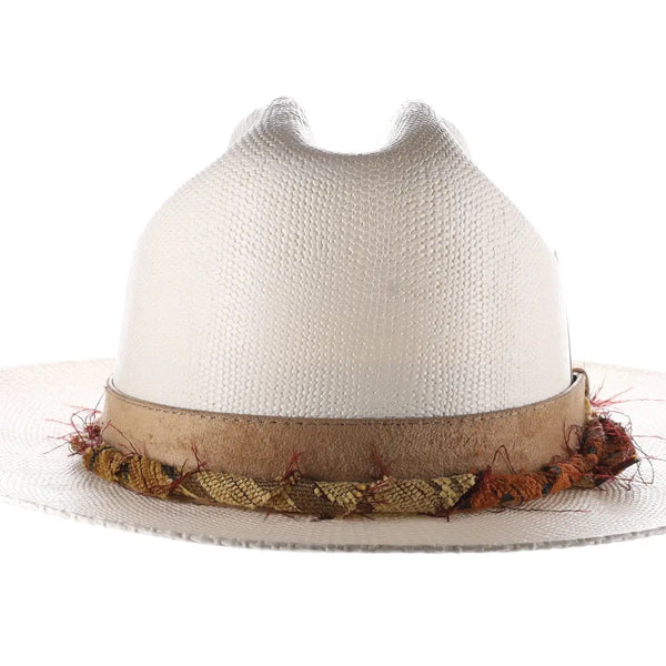 Biltmore Heart Hard Crown Bangora Straw Fedora - Image 3