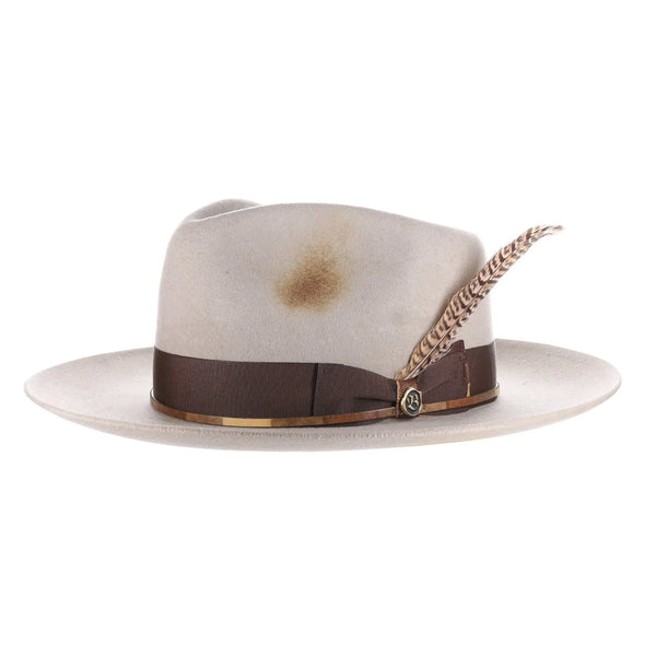 Biltmore Slicker Wool Felt Fedora Wool Felt Distressed Fedora - Image 3
