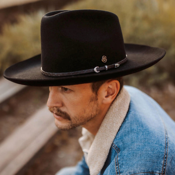 Biltmore Smokehouse Wool Felt Wide Brim Western Hat - Image 5
