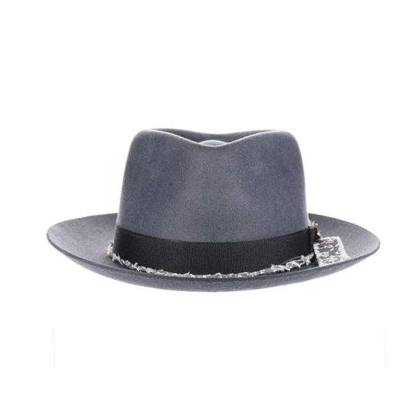 Biltmore Solitaire Wool Felt w/ Diamond Crown Fedora - Image 4