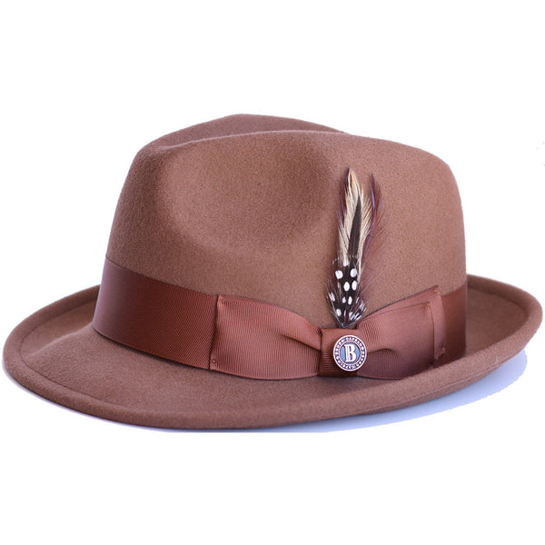 Bruno Capelo Blues Wool Pinch Front Fedora - Image 3