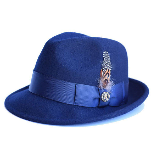 Bruno Capelo Blues Wool Pinch Front Fedora - Image 5