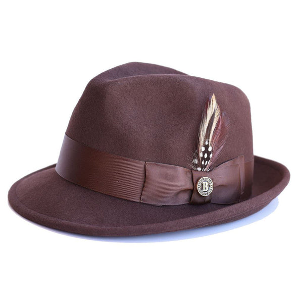 Bruno Capelo Blues Wool Pinch Front Fedora - Image 6