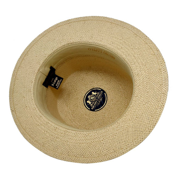 Bruno Capelo Boater Straw Flat Brim Skimmer - Image 5