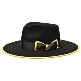 Bruno Capelo Cleveland Wide Brim Wool Fedora