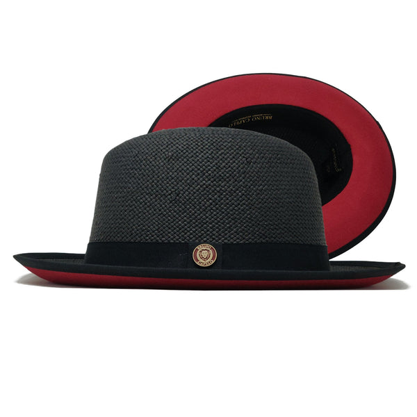 Bruno Capelo Empire Straw Red Bottom Fedora - Image 2