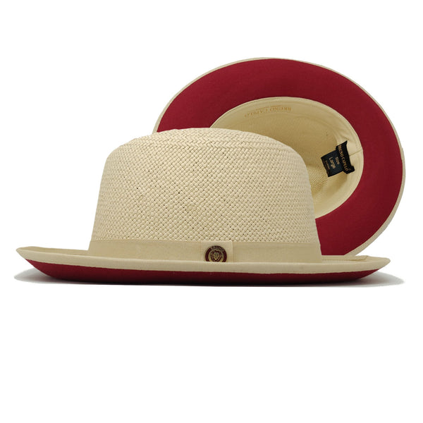 Bruno Capelo Empire Straw Red Bottom Fedora - Image 3