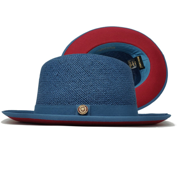 Bruno Capelo Empire Straw Red Bottom Fedora - Image 4