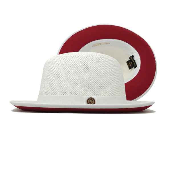 Bruno Capelo Empire Straw Red Bottom Fedora - Image 5