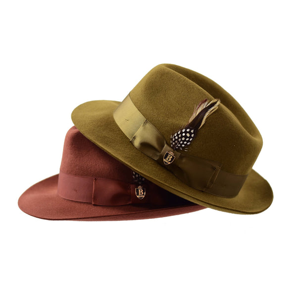 Bruno Capelo Fabio Wool Felt Teardrop Fedora - Image 3