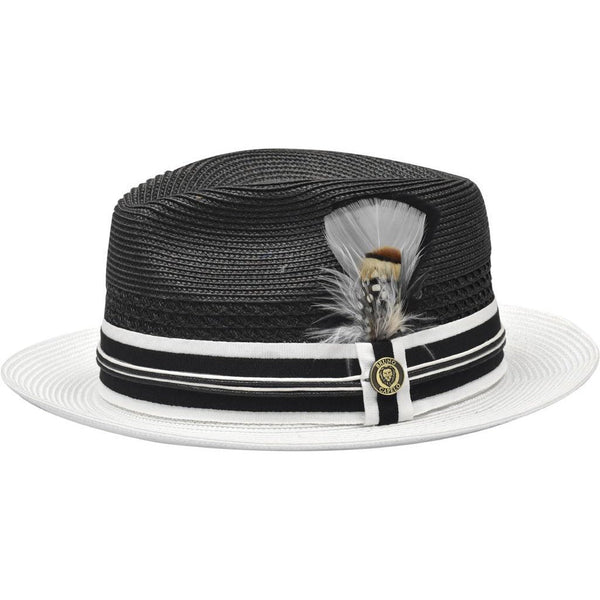Bruno Capelo Giancarlo Two-tone Straw Fedora - Image 4