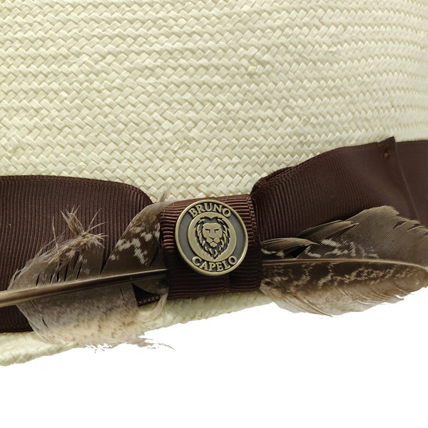 Bruno Capelo Legionnaire Panama Shantung Straw Dress Cap - Image 2