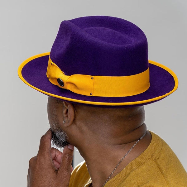 Bruno Capelo Lorenzo Pinch Front Wool Fedora - Image 6