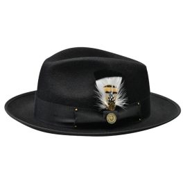 Bruno Capelo Lorenzo Pinch Front Wool Fedora