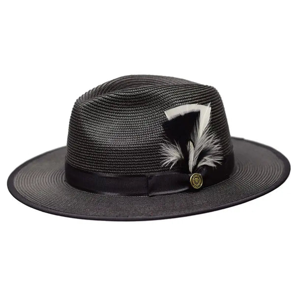 Bruno Capelo Michaelangelo Wide Brim Straw Fedora - Image 3