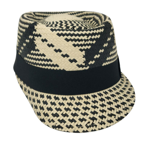 Bruno Capelo Patterned Legionnaire Straw Dress Cap - Image 6