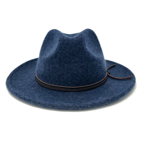 Bruno Capelo Tarik Flat Brim Wool Fedora - Image 4