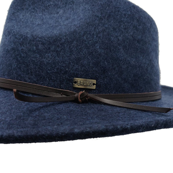 Bruno Capelo Tarik Flat Brim Wool Fedora - Image 5