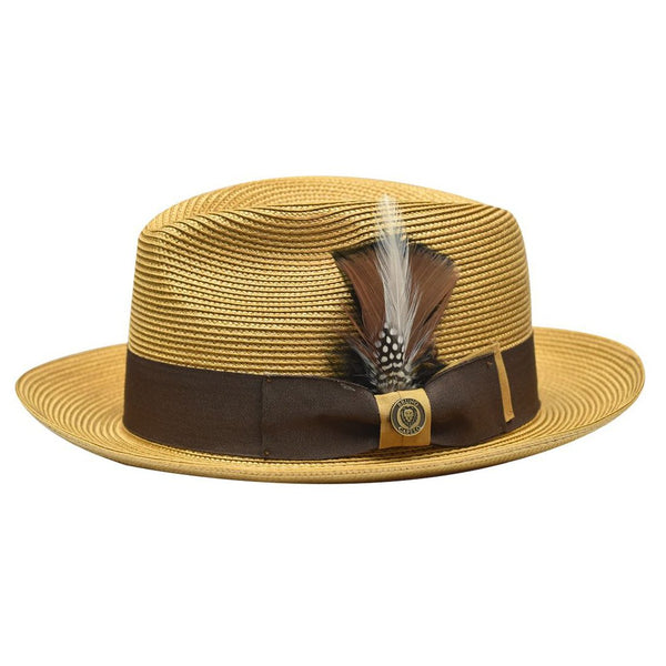 Bruno Capelo Theo Pinch Front Straw Fedora - Image 3