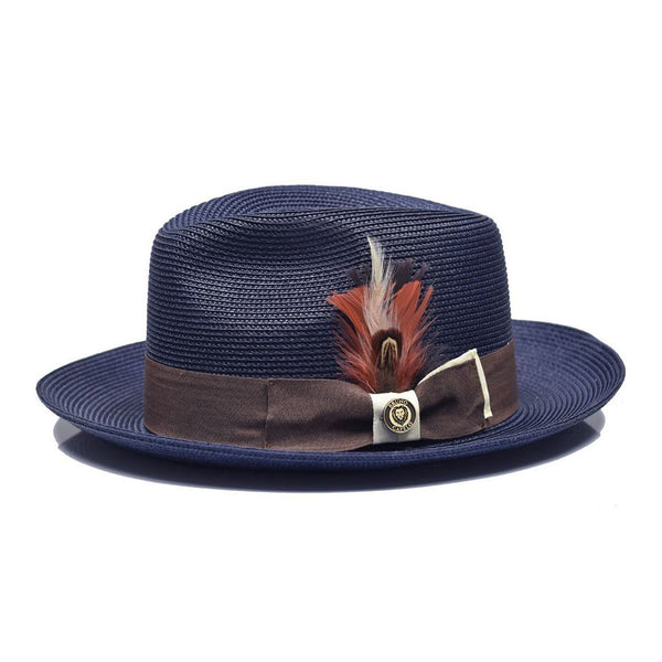 Bruno Capelo Theo Pinch Front Straw Fedora - Image 4