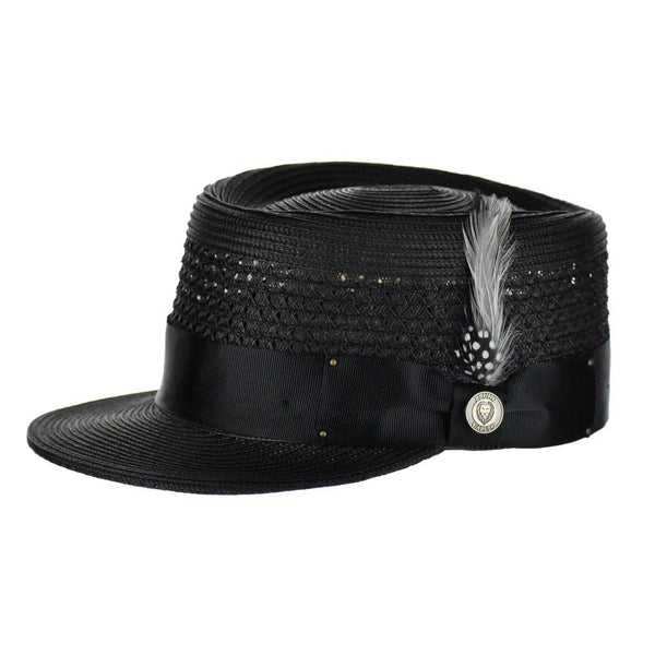 Bruno Capelo Vented Straw Legionnaire Straw Dress Cap - Image 2