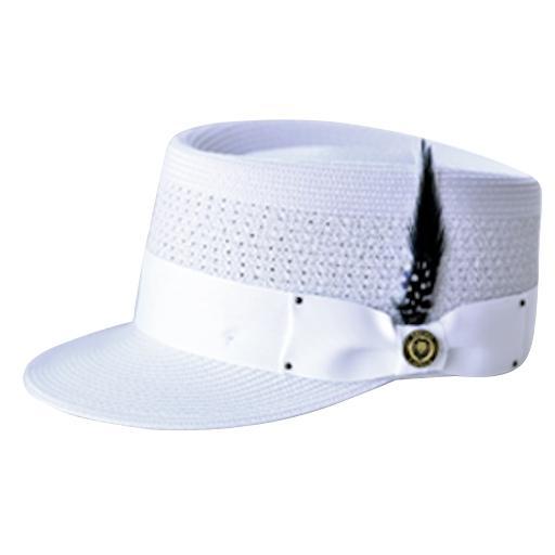 Bruno Capelo Vented Straw Legionnaire Straw Dress Cap - Image 3