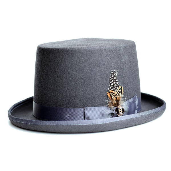 Bruno Capelo Wool Felt Top Hat Mid-Crown Height - Image 3