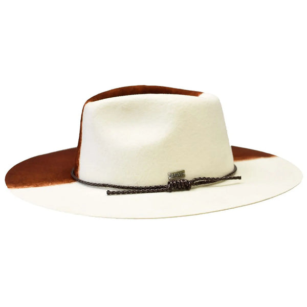 Bruno Capelo Yin Yang Flat Wide Brim Fedora Hat - Image 6
