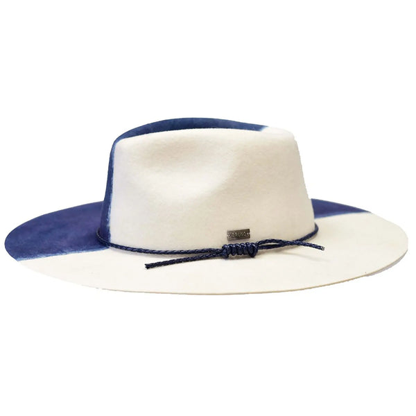 Bruno Capelo Yin Yang Flat Wide Brim Fedora Hat - Image 3