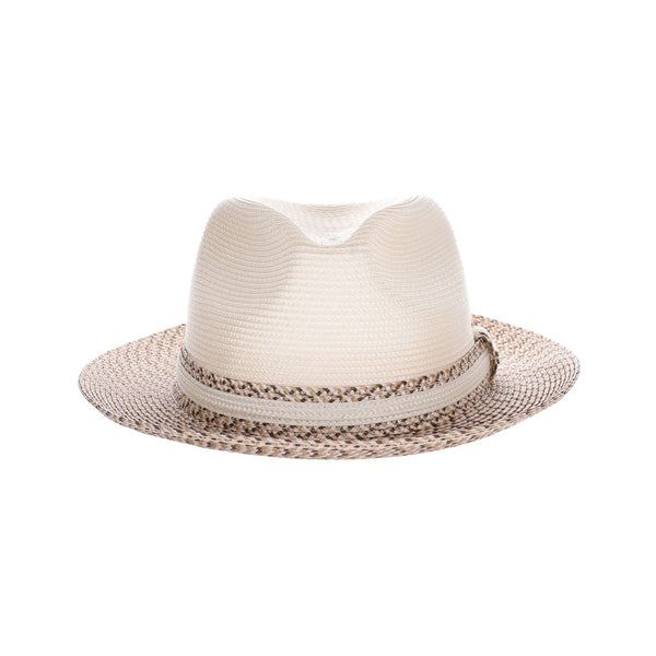 Avacreeks The Stefano Two-Tone Straw Fedora Hat - Image 2