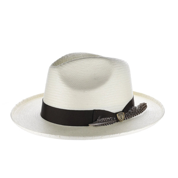 Dobbs Arlo Shantung Toyo Fedora with Brim Curl - Image 2