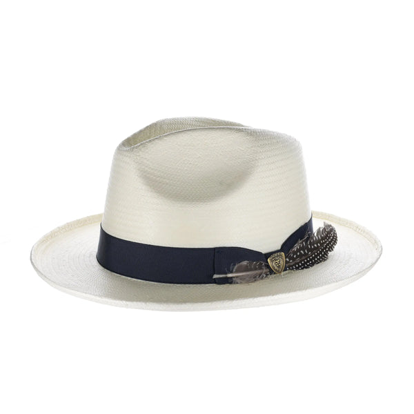 Dobbs Arlo Shantung Toyo Fedora with Brim Curl - Image 3