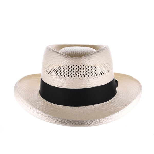 Dobbs Basino (Vented) Vented Shantung Straw Gambler - Image 2