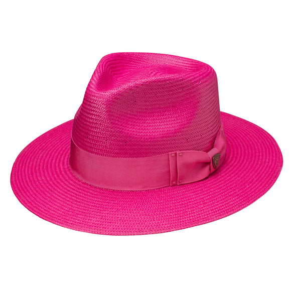 Dobbs Estate (Straw) Shantung Straw Wide Brim Fedora - Image 2