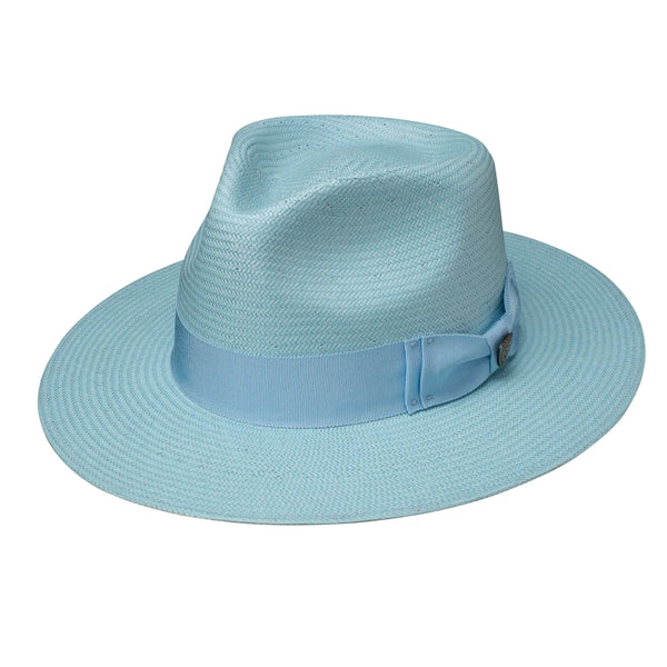 Dobbs Estate (Straw) Shantung Straw Wide Brim Fedora - Image 3