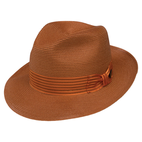 Dobbs Harrod Florentine Milan Straw Fedora Hat - Image 5