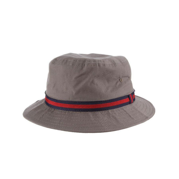 Dorfman Weather Man Water Repellent Poplin Bucket Hat - Image 3