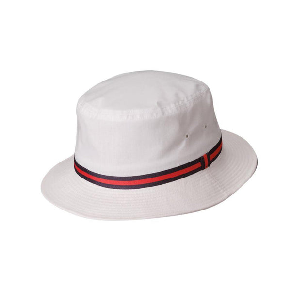 Dorfman Weather Man Water Repellent Poplin Bucket Hat - Image 5