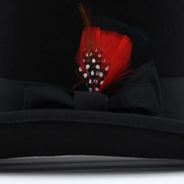 Ferrecci Premium Top Hat in Black Wool Victorian Elegance - Image 4