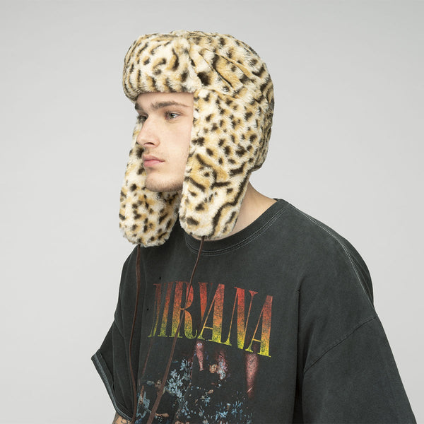 Kangol Snow Leopard Trapper Luxurious Faux Fur - Image 2