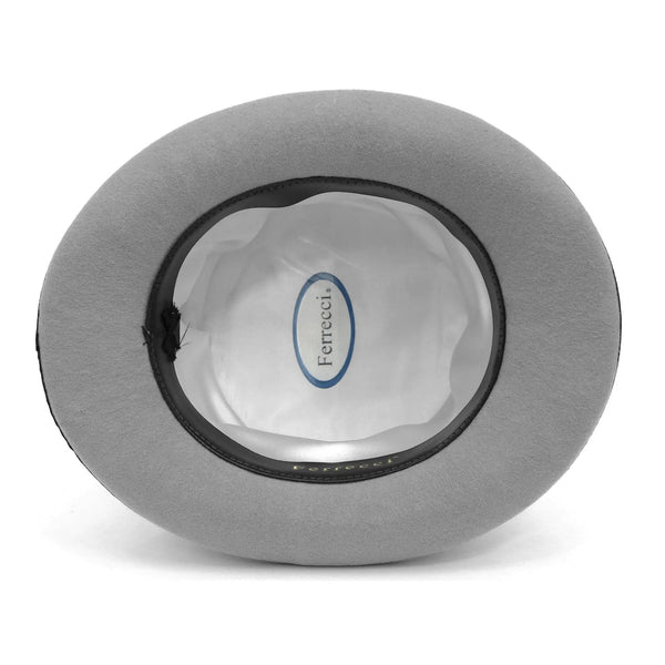 Ferrecci Premium Top Hat in Grey & Black Wool Victorian Elegance - Image 4