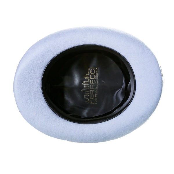 Ferrecci Premium Top Hat in Sky Blue Wool Victorian Elegance - Image 3