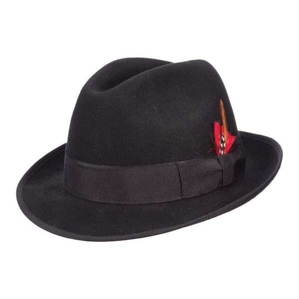 Scala Uptown Short Brim Wool Fedora - Image 2