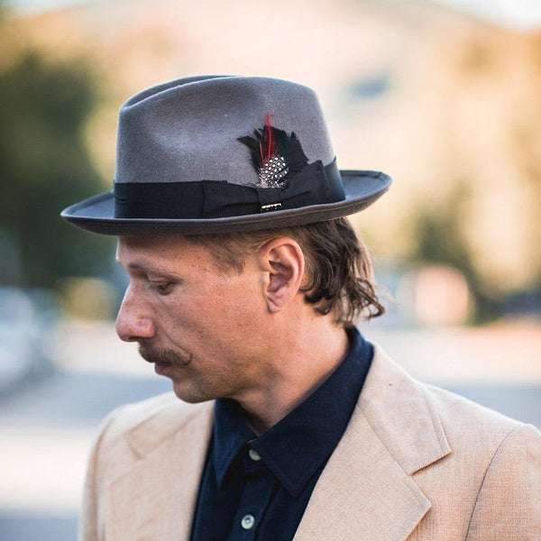 Scala Uptown Short Brim Wool Fedora - Image 3