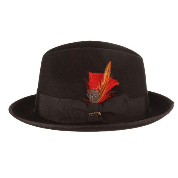 Scala Uptown Short Brim Wool Fedora - Image 4