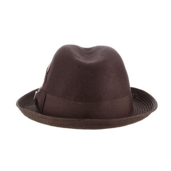 Stacy Adams Fredon Wool Felt & Paper Braid Trilby Hat - Image 3
