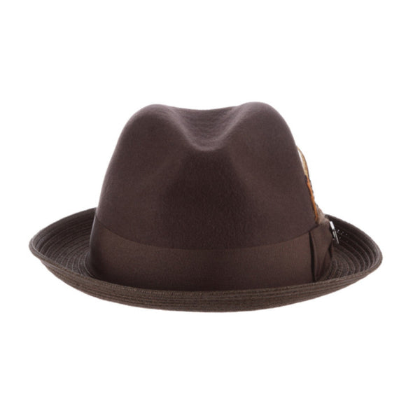 Stacy Adams Fredon Wool Felt & Paper Braid Trilby Hat - Image 4
