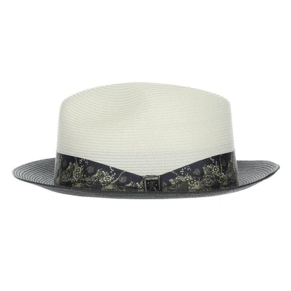 Stacy Adams Haring Straw Trilby Hat Straw Trilby Fedora - Image 2